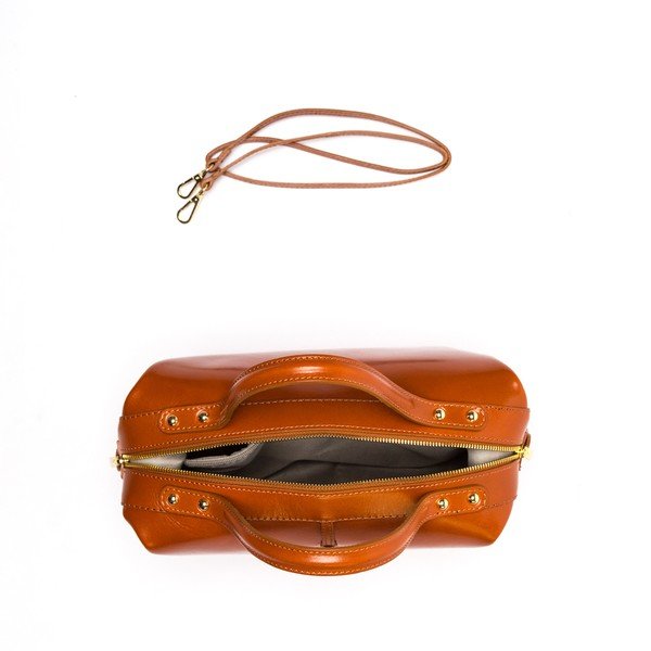 Kožna torbica Isabella Rhea 355 Cognac-image-1