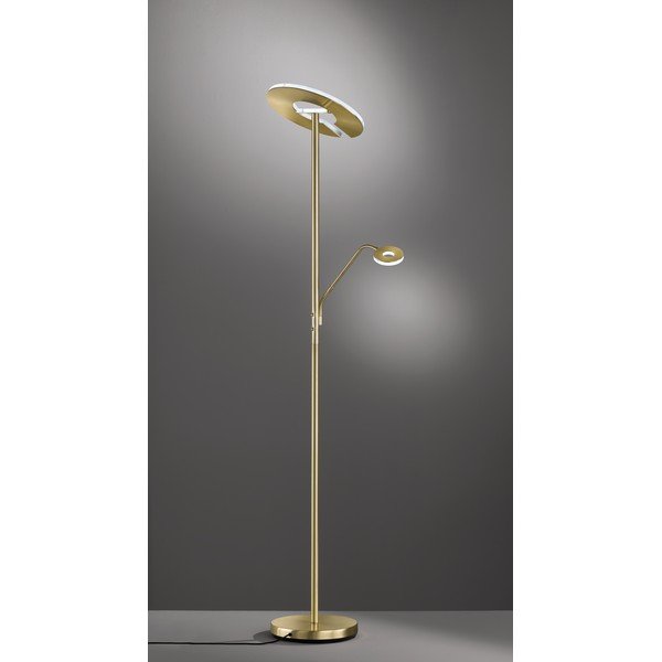 LED stojeća svjetiljka s mogućnosti zatamnjivanja u zlatnoj boji (visina 180 cm) Dent – Fischer & Honsel-image-3