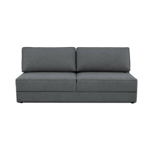 Tamno siva sklopiva/s prostorom za odlaganje sofa 202 cm Dora – Scandic