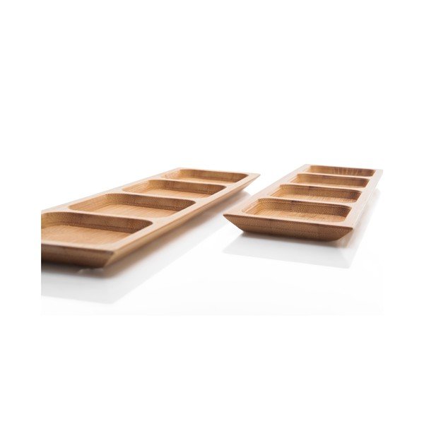 Set s dvije zdjele za posluživanje od bambusa Bambum Almeria, dužina 24 cm-image-2