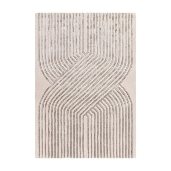 Krem ručno rađen tepih od mješavine vune 120x170 cm Matrix – Asiatic Carpets