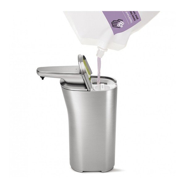 Srebrni beskontaktni dozator sapuna simplehuman Compact-image-1