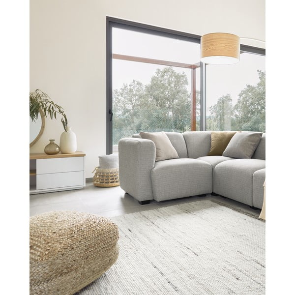 Bijela/u prirodnoj boji stojeća svjetiljka s drvenim sjenilom (visina 210 cm) Juhe Ash – Kave Home-image-4