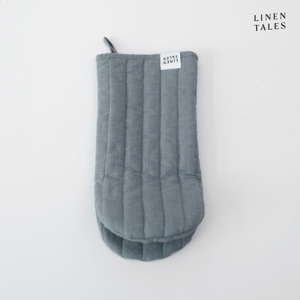 Lanena kuhinjska rukavica Blue Fog – Linen Tales-image-2