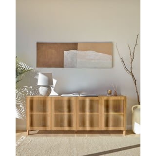 Niska komoda u dekoru hrasta u prirodnoj boji 180x72 cm Beyla – Kave Home
