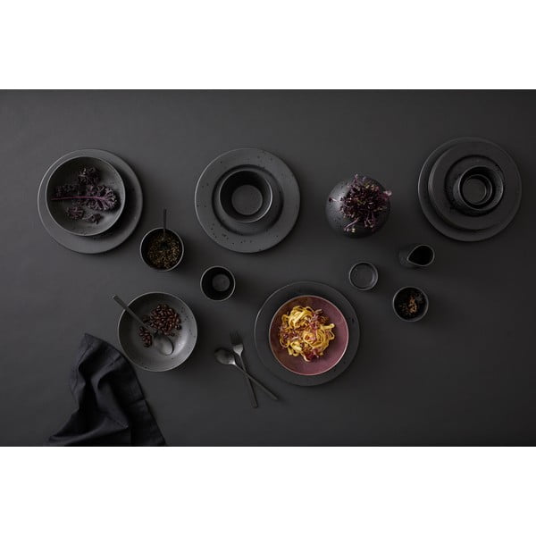 Crna vaza od kamenine (visina 20 cm) Gastro  – Bitz-image-3