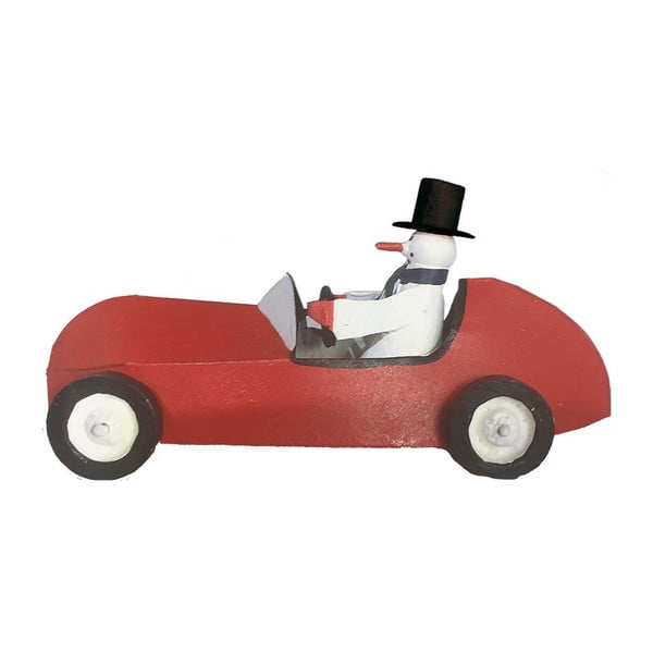 Božićna figurica Snowman in Sportscar - G-Bork