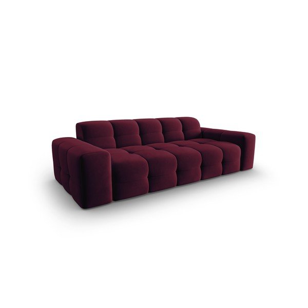 Bordo baršunasta sofa 222 cm Kendal - Micadoni Home-image-3