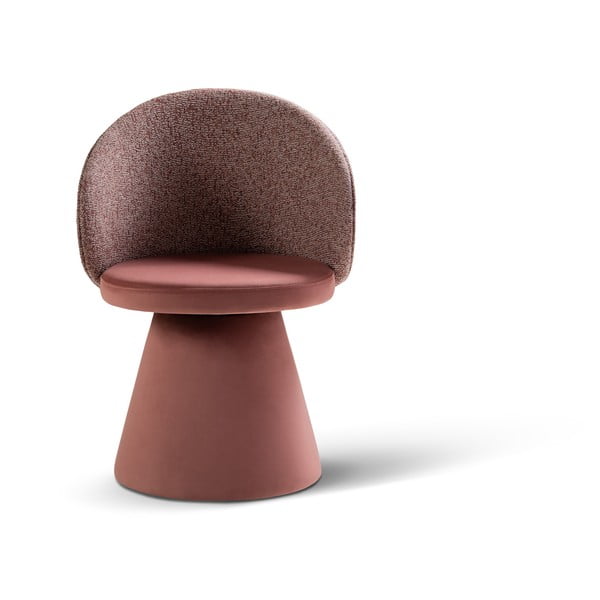 Ružičasta baršunasti fotelja Inez – Micadoni 