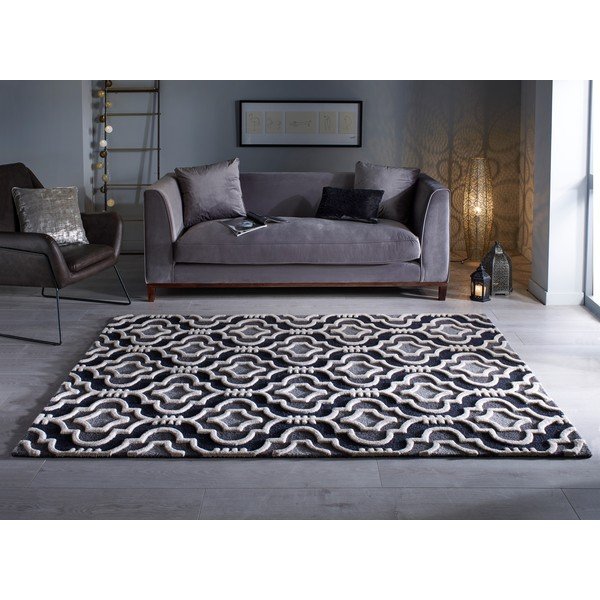 Sivi vuneni tepih 290x200 cm Moorish Amira - Flair Rugs-image-1