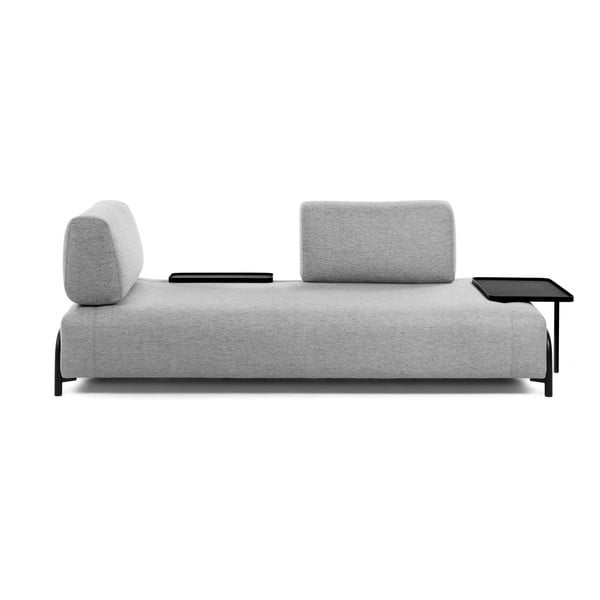 Svijetlosiva sofa s prostorom za odlaganje Kave Home Compo-image-3