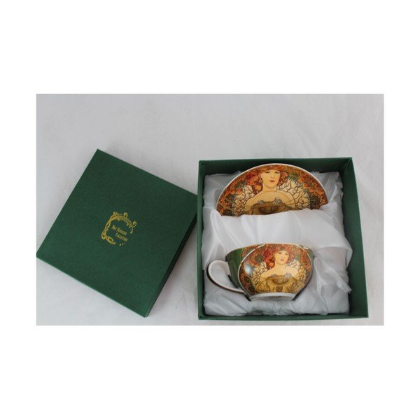 Alfons Mucha - šalica i tanjurić Dreaming-image-1