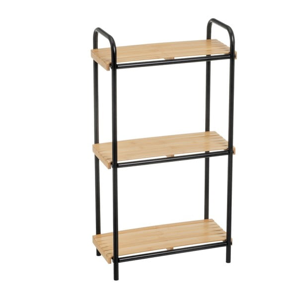 Crni/u prirodnoj boji od bambusa regal 41x77 cm – Casa Selección