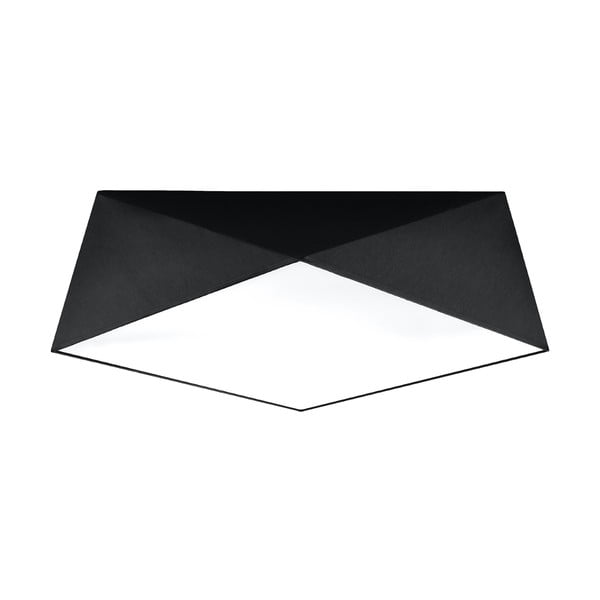 Crna stropna svjetiljka 45x45 cm Koma – Nice Lamps