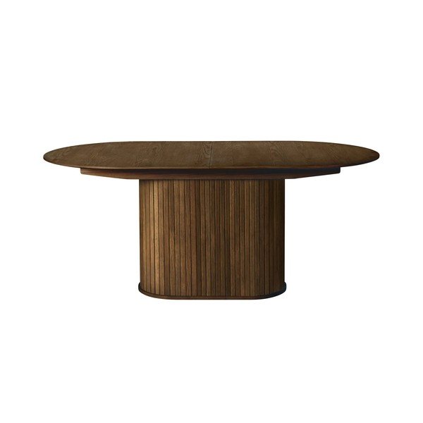 Proširiv blagovaonski stol s dodatnom pločom u dekoru hrasta 95x180 cm Nola – Unique Furniture-image-1