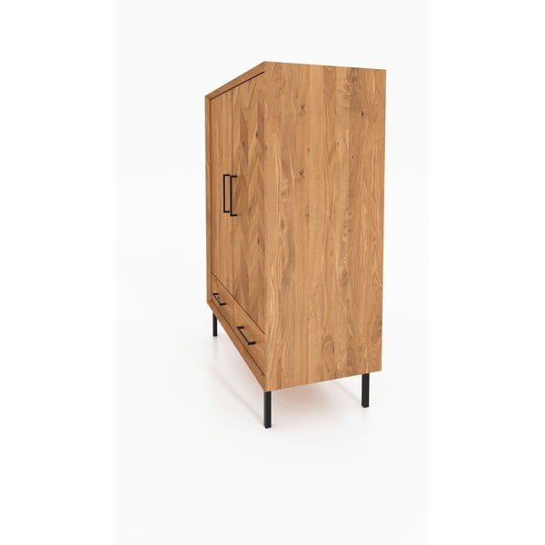 Ormarić od hrastovine u prirodnoj boji 97x125 cm Abies - The Beds-image-1