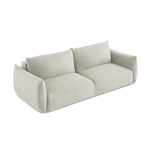 Bež sklopiva sofa 230 cm Leila – Makamii-image-3
