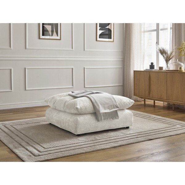 Bijeli tabure od šenila Neil – Bobochic Paris-image-4