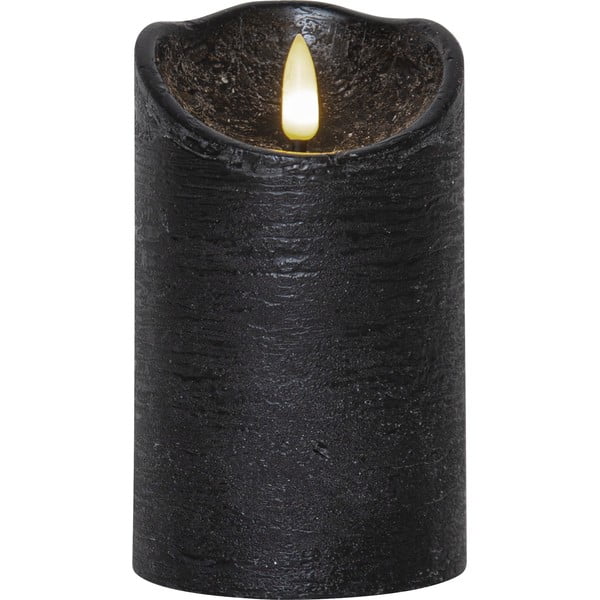 LED svijeća od crnog voska Star Trading Flamme Rustic, visina 12,5 cm