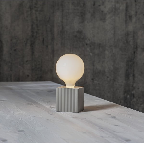 Svijetlo sivi stalak svjetiljke 10 cm Box – Star Trading-image-4