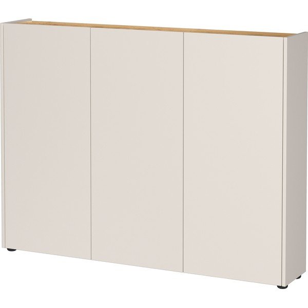 Krem ormarić u dekoru hrasta 138x105x25 cm Libbiano – Germania