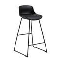 Crna barska stolica (visine sjedala 76 cm) Tina – Actona
