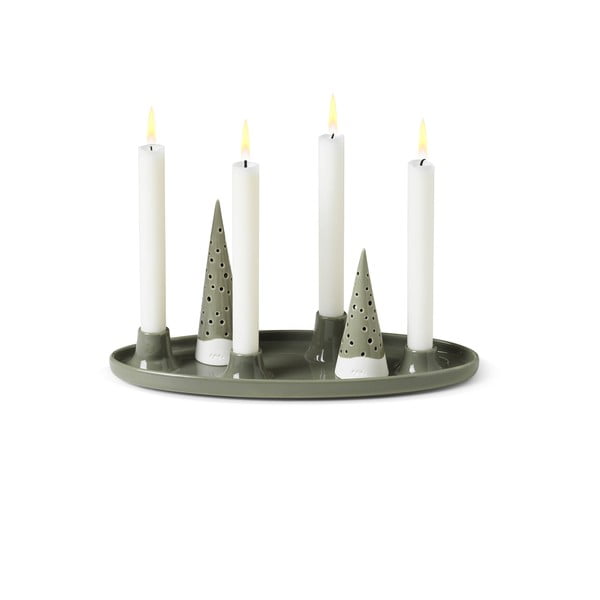 Porculanski svijećnjak s božićnim motivom Nobili – Kähler Design-image-2