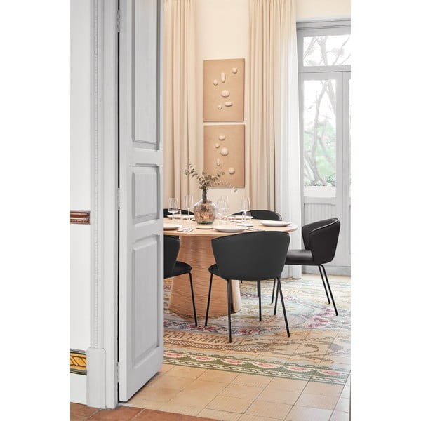 Crne podstavljene blagovaonske stolice u setu 2 kom Add – Teulat-image-2