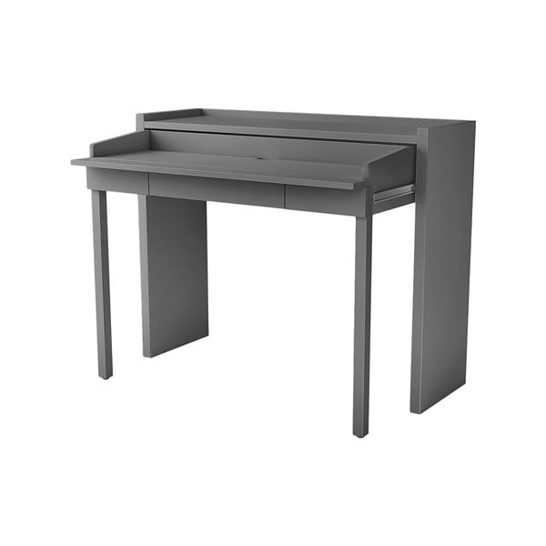 Sivi radni stol 36x110 cm Mel - Woodman-image-4