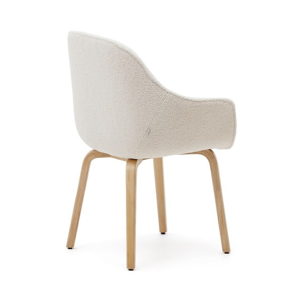 Bijela podstavljena blagovaonska stolica Aleli – Kave Home-image-4