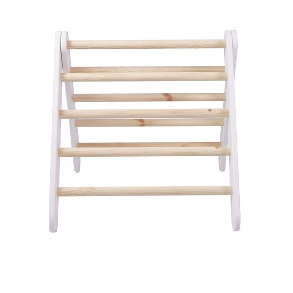Bijeli pikler montessori trokut od masivnog bora 46x87x60 cm Montessori – Meowbaby-image-3