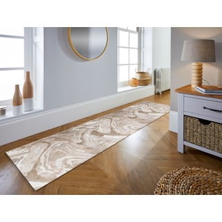 Bež staza 80x300 cm Marbled – Flair Rugs