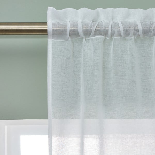 Bijela prozirna zavjesa od voila 140x137 cm Countryside Floral – Catherine Lansfield-image-2