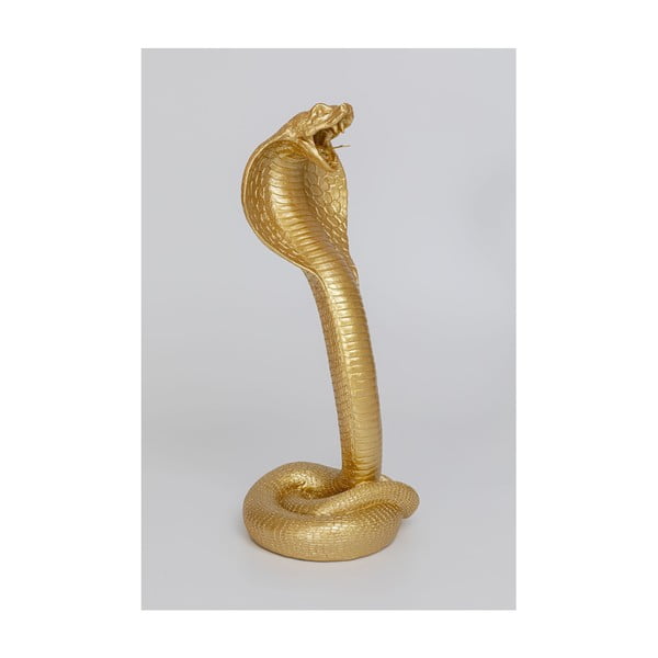 Dekorativni kip u zlatnim bojama Kare dizajn zmija