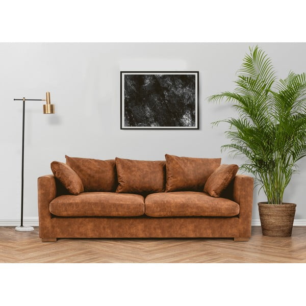 Konjak smeđa sofa 220 cm Comfy – Scandic-image-1