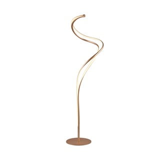 LED stojeća svjetiljka u zlatnoj boji s metalnim sjenilom (visina 160 cm) Nala – Trio Select