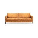 Žuta sofa s baršunastom površinom Scandic Adagio, širine 220 cm