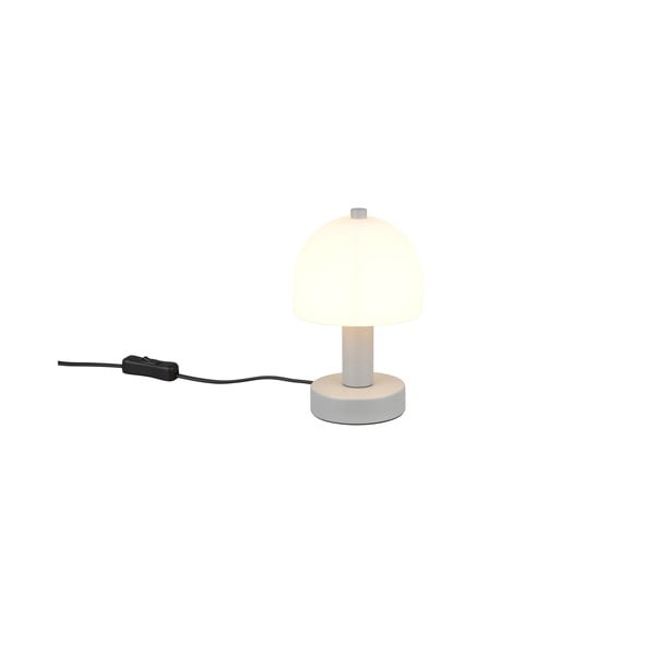 Siva stolna lampa sa staklenim sjenilom (visina 19 cm) Glenn – Trio-image-3
