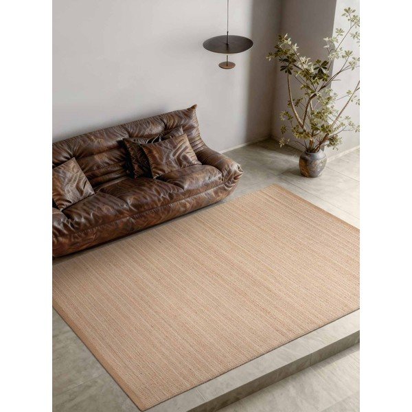 Obostrani/ručno rađen tepih od mješavine jute u prirodnoj boji 200x300 cm Birka – Villeroy&Boch-image-2