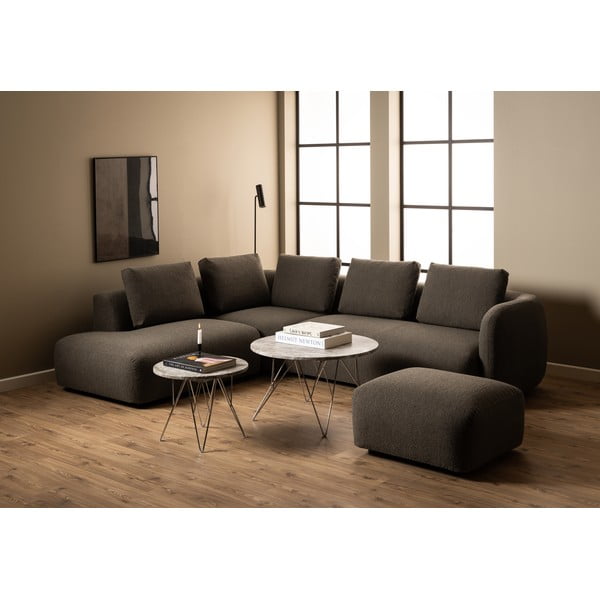 Mramorni okrugli pomoćni stol ø 55 cm Prunus – Actona-image-4