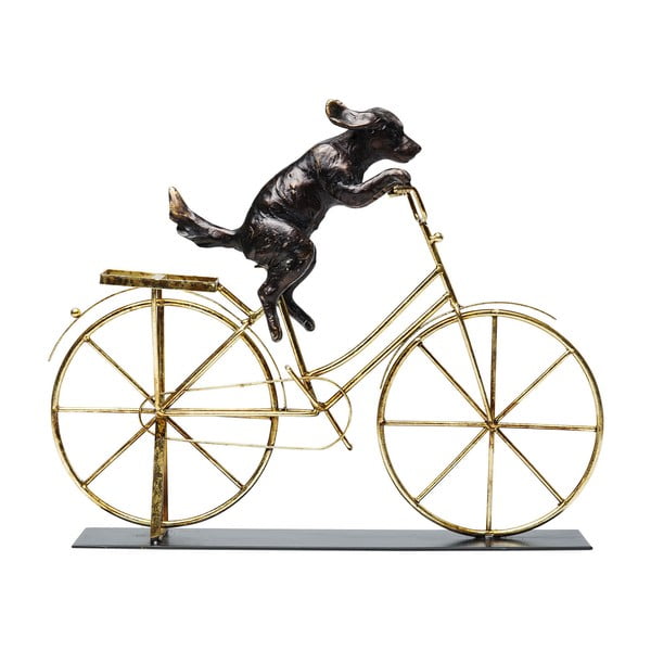 Metalni kipić Dog with Bicycle – Kare Design