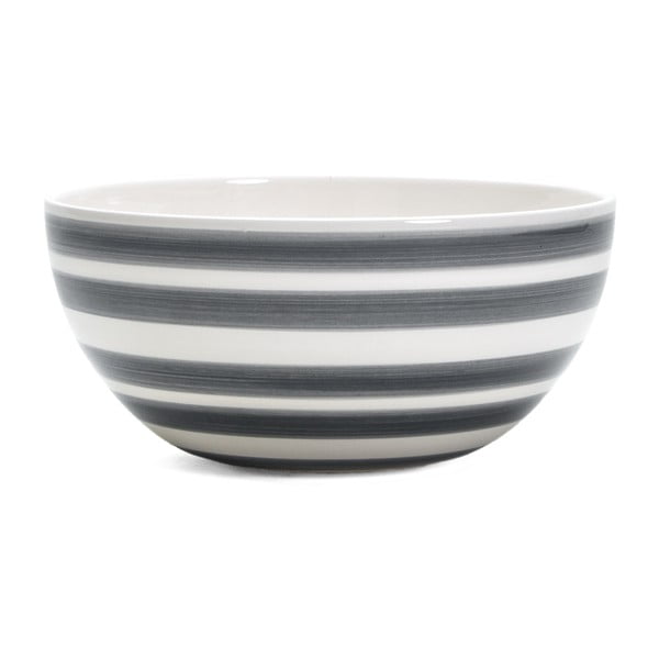 Sivo-bijela zemljana zdjela Kähler Design Omaggio, ⌀ 20 cm