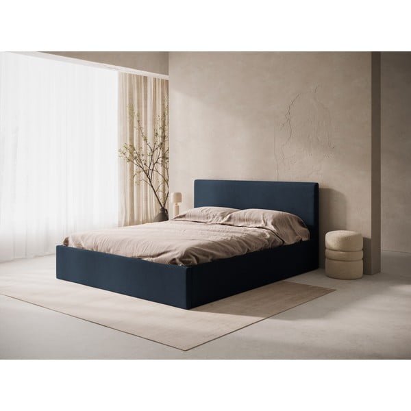 Tamno plavo podstavljeno uzglavlje 190,5x100 cm Remo – Micadoni -image-1