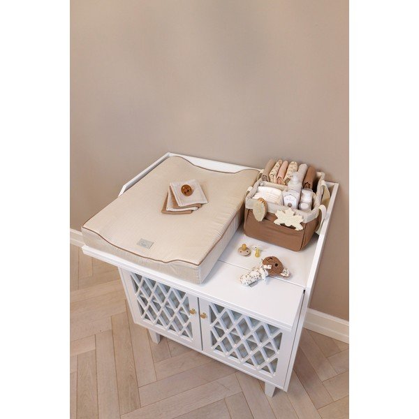 Svjetlo smeđa tekstilna dječja kutija za pohranu 24x34x17 cm Classic Stripes Camel – Cam Cam Copenhagen-image-2