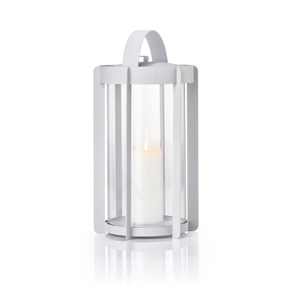 Svijetlo siva LED lanterna s USB (visina 35 cm) Firefly – Zone-image-4