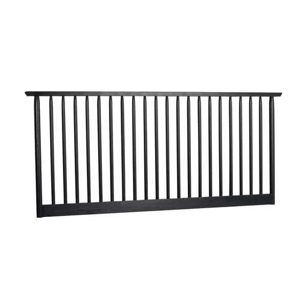 Crno uzglavlje od hrastovine 194x84 cm Riggins - Rowico-image-2