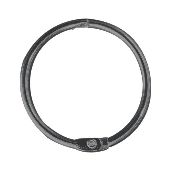 Mat crni prstenovi za zavjese za tuš u setu 12 kom Ringo Small – Spirella