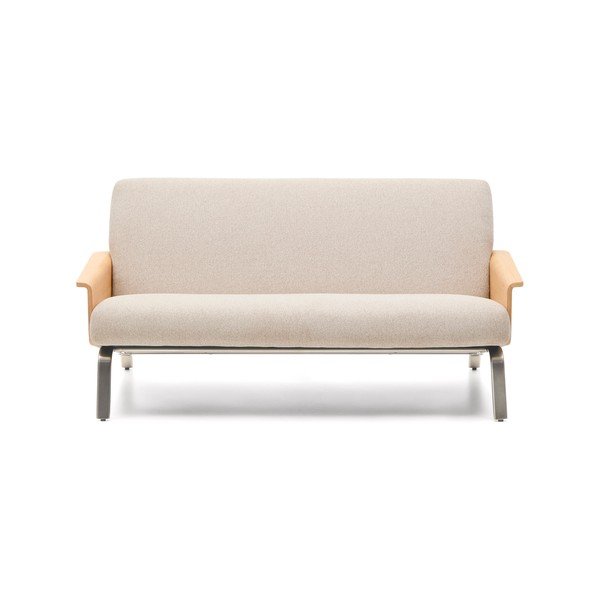 Bež sofa od šenila 165 cm Amsen – Kave Home