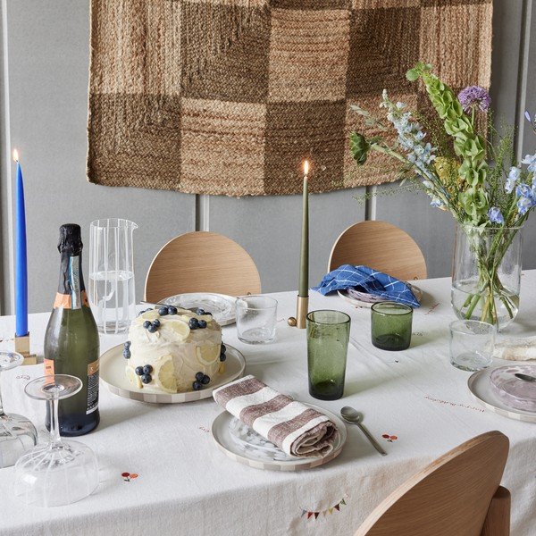 Staklena ručno izrađena vaza (visina 24 cm) Kuki – OYOY Living Design-image-1