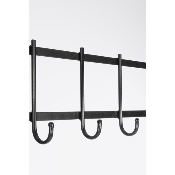 Crna/u prirodnoj boji metalna zidna vješalica s policom 64,5 cm Haldor – Yes Everyday-image-4